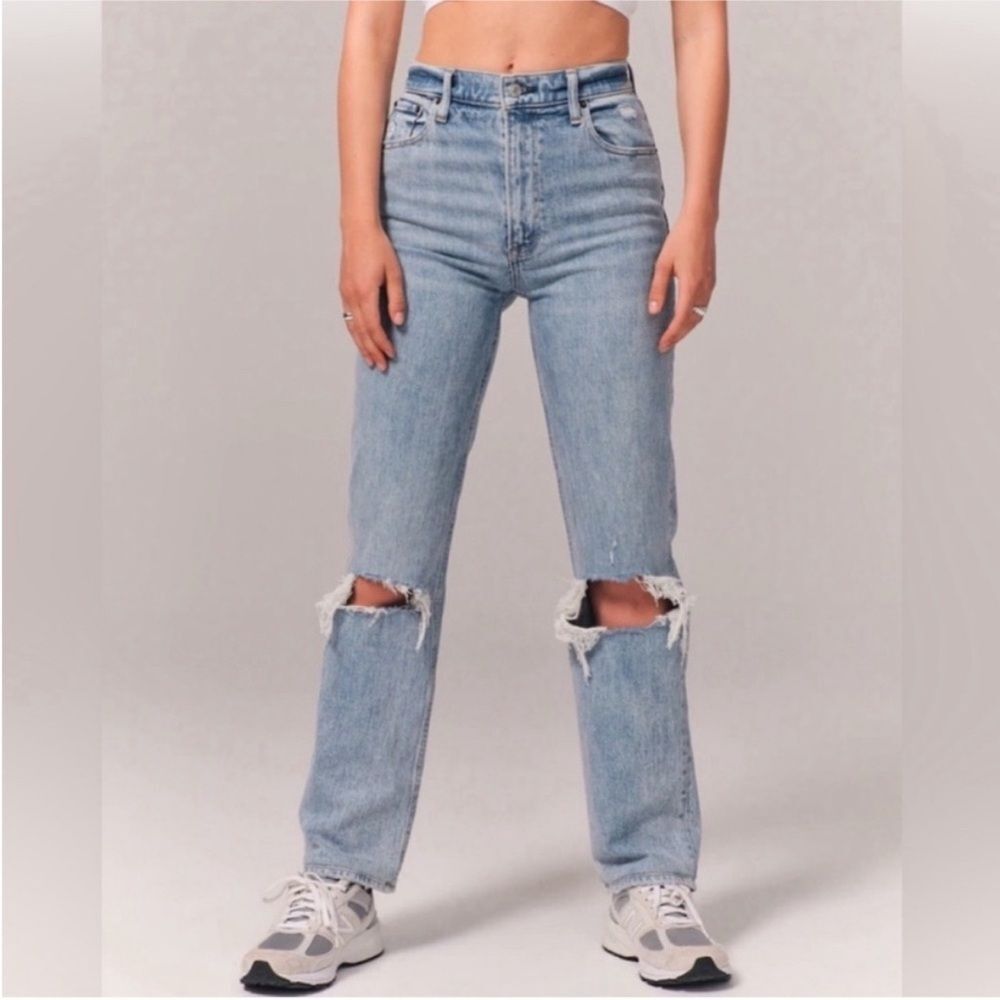 Abercrombie & Fitch Ultra high rise 90s straight jeans